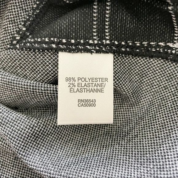 Van Heusen Black Crewneck Plaid Knit Poncho Blouse - Size XL - Picture 6 of 8